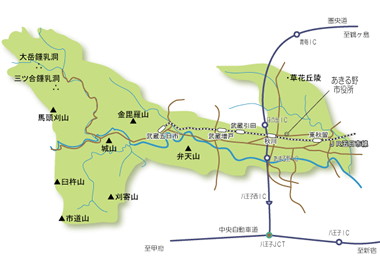 あきる野市の町名地図