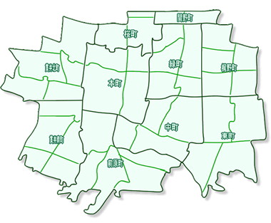 小金井市の町名地図