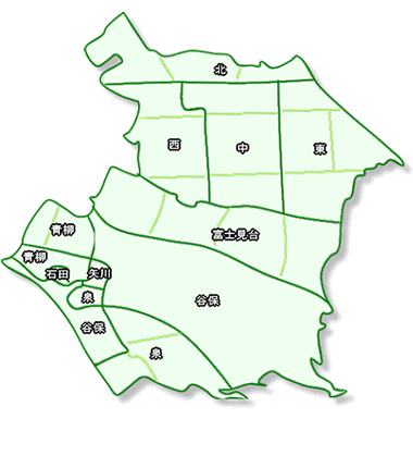 国立市の町名地図