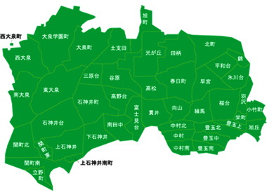 練馬区の町名地図